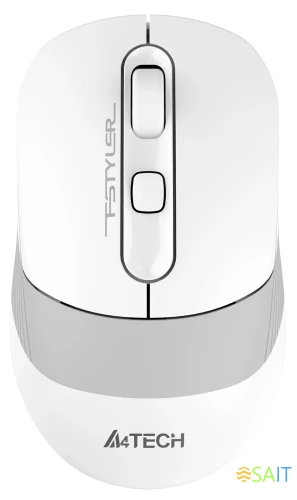 Мышь A4Tech Fstyler FB10C белый/серый оптическая 2000dpi беспров. BT/Radio USB 4but (FB10C GRAYISH WHITE)
