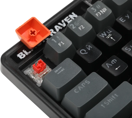 Клавиатура Defender GK-417 механическая черный USB for gamer LED (45414) кабель 1.5м