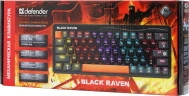 Клавиатура Defender GK-417 механическая черный USB for gamer LED (45414) кабель 1.5м