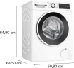 Стиральная машина Bosch Serie 6 WNG2540LSN пан.англ. загр.фронтальная макс.:10.5кг (с сушкой) белый