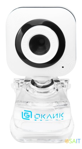 Камера Web Оклик OK-C8812 белый 0.3Mpix (640x480) USB2.0 с микрофоном