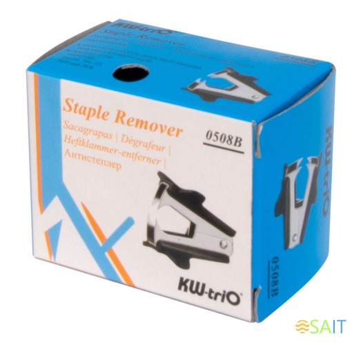 Антистеплер Kw-Trio 0508Bblck N10 24/6 26/6 черный металл/пластик