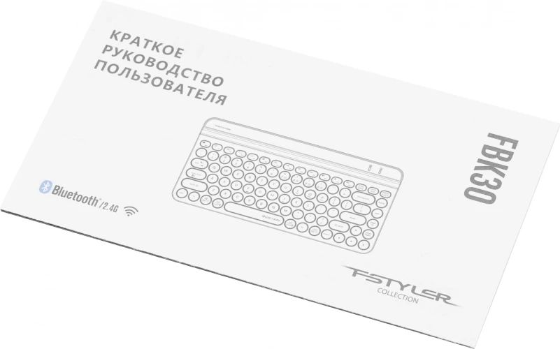 Клавиатура A4Tech Fstyler FBK30 черный USB беспроводная BT/Radio slim Multimedia (FBK30 BLACK)