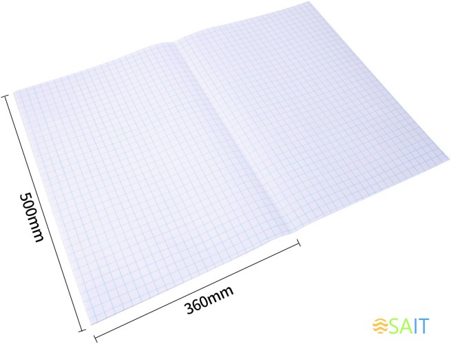 Пленка Deli EH830 Macaron для книги (набор 10шт) ПП 80мкм гладкая прозр. 360х500мм