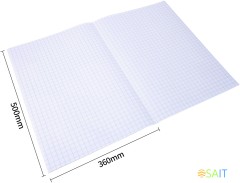 Пленка Deli EH830 Macaron для книги (набор 10шт) ПП 80мкм гладкая прозр. 360х500мм