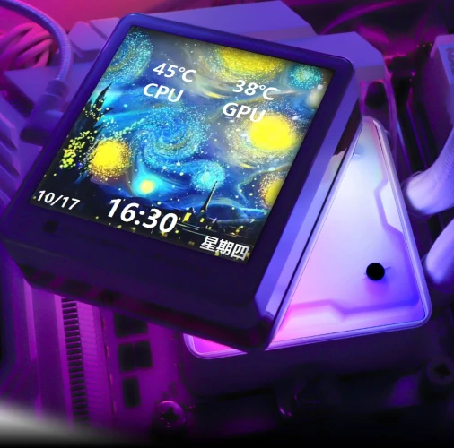 Система водяного охлаждения Thermalright Grand Vision 360 ARGB Soc-AM5/AM4/1151/1200/2066/2011/1700 белый 4-pin 29.4dB Al LCD Ret (G-VISION-360-WH-ARGB)