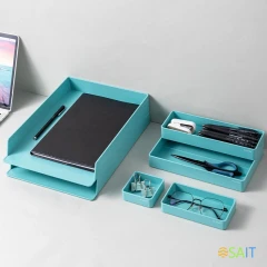 Органайзер настольный Deli ENS001GREEN Nusign зеленый пластик