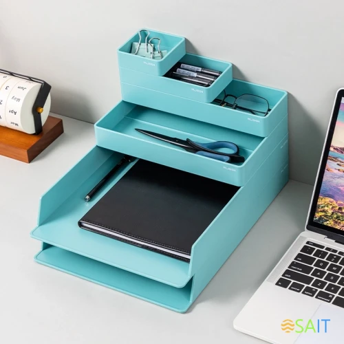 Органайзер настольный Deli ENS001GREEN Nusign зеленый пластик