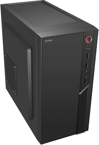 Корпус Digma DCC-MN306 черный без БП mATX 1x80mm 1x92mm 2x120mm 2xUSB2.0 1xUSB3.0 audio