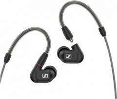 Наушники вкладыши Sennheiser IE 300 1.25м черный проводные крепление за ухом (509104)