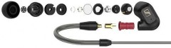 Наушники вкладыши Sennheiser IE 300 1.25м черный проводные крепление за ухом (509104)