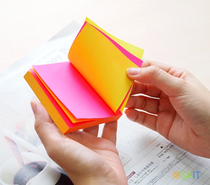 Блок самоклеящийся бумажный Stick`n 21299 76x76мм 100лист. 70г/м2 неон 2цв.в упак. европодвес