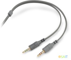 Наушники с микрофоном Оклик HS-L600 серый 1.8м мониторные оголовье (1532023)