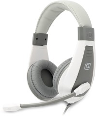 Наушники с микрофоном Оклик HS-L600 серый 1.8м мониторные оголовье (1532023)