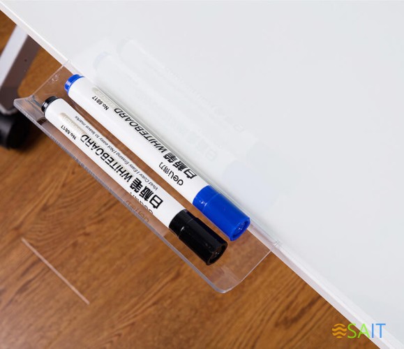 Доска стеклянная Deli 8736 стеклянная белый 90x120см стекло магнитный 4 магнита/2 маркера/стиратель