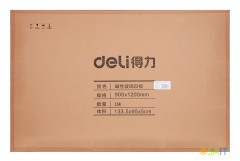 Доска стеклянная Deli 8736 стеклянная белый 90x120см стекло магнитный 4 магнита/2 маркера/стиратель