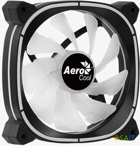Вентилятор для корпуса Aerocool Astro 12 F ARGB 120х120x25 черный 6-pin 17.5дБ (ASTRO 12 F ARGB) Ret