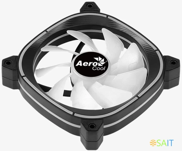 Вентилятор для корпуса Aerocool Astro 12 F ARGB 120х120x25 черный 6-pin 17.5дБ (ASTRO 12 F ARGB) Ret