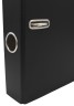 Папка-регистратор Silwerhof A4 75мм ПВХ/бумага черный без. окант. сборная смен.карм. на кор.