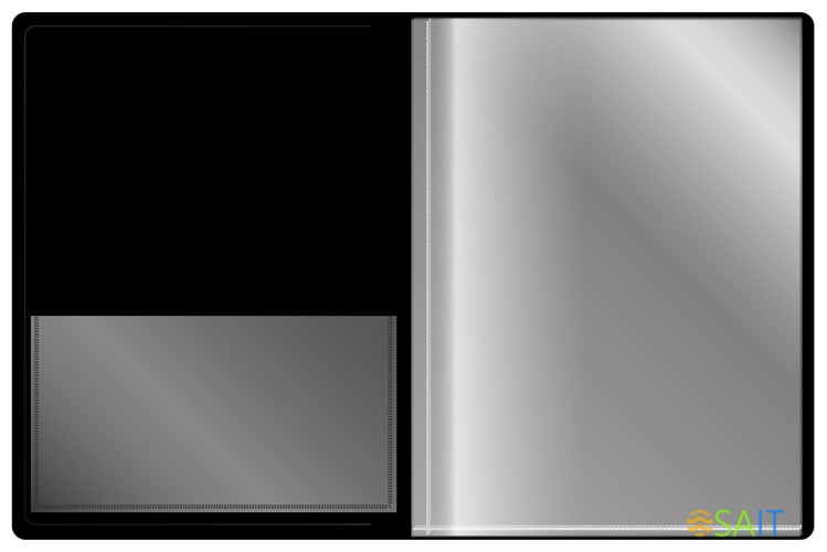 Папка с 80 прозр.вклад. Silwerhof Perlen 292981-77 A4 1мм карман серебристый металлик