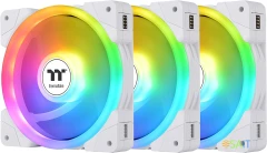 Вентилятор для корпуса Thermaltake Swafan EX12 Reverse ARGB 120х120x25 белый 4-pin 32.5дБ (упак.:3шт) (CL-F169-PL12SW-A) Ret