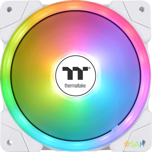 Вентилятор для корпуса Thermaltake Swafan EX12 Reverse ARGB 120х120x25 белый 4-pin 32.5дБ (упак.:3шт) (CL-F169-PL12SW-A) Ret