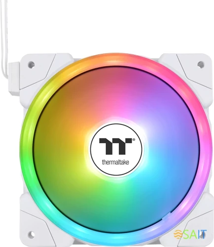 Вентилятор для корпуса Thermaltake Swafan EX12 Reverse ARGB 120х120x25 белый 4-pin 32.5дБ (упак.:3шт) (CL-F169-PL12SW-A) Ret