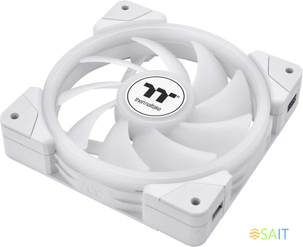 Вентилятор для корпуса Thermaltake Swafan EX12 Reverse ARGB 120х120x25 белый 4-pin 32.5дБ (упак.:3шт) (CL-F169-PL12SW-A) Ret