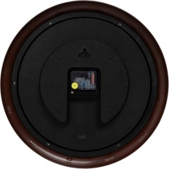 Часы настенные аналоговые Бюрократ WallC-R77P D35см коричневый (WALLC-R77P35/BROWN)