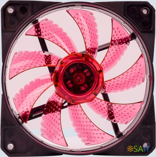 Вентилятор для корпуса Digma DFAN-LED-RED RGB 120х120x25 черный 3-pin 4-pin (Molex) 23дБ Ret