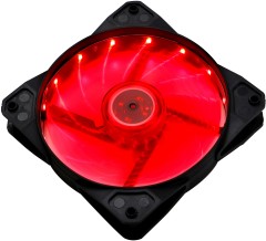 Вентилятор для корпуса Digma DFAN-LED-RED RGB 120х120x25 черный 3-pin 4-pin (Molex) 23дБ Ret