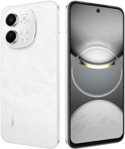 Смартфон Tecno Spark 30 5G 128Gb 6Gb белый моноблок 3G 4G 2Sim 6.67" 720x1600 Android 14 108Mpix 802.11 a/b/g/n/ac NFC GPS GSM900/1800 Protect FM microSD max1024Gb