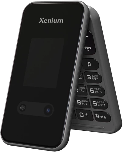 Мобильный телефон Xenium X680 темно-серый раскладной 2Sim 2.8" 240x320 Nucleus 0.3Mpix GSM900/1800 MP3 FM microSD max32Gb