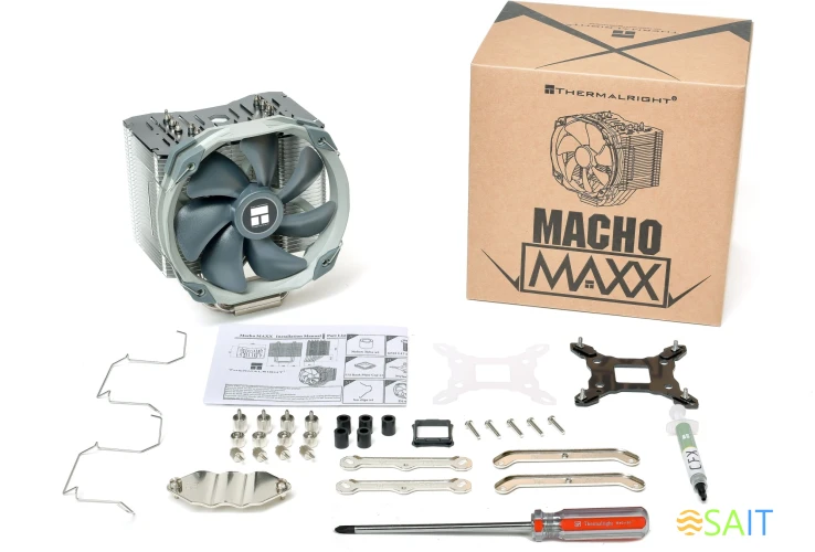 Устройство охлаждения(кулер) Thermalright Macho-Maxx Soc-AM5/AM4/1151/1200/2066/1700 черный 4-pin 25.6dB Al 635gr Ret