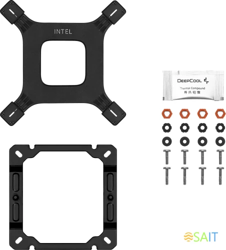 Устройство охлаждения(кулер) Deepcool AG500 Digital ARGB ARGB Soc-AM5/AM4/1200/1700/1851 черный 4-pin 29.4dB Al+Cu LCD 240W 845gr Ret (R-AG500-BKADMN-G-1)