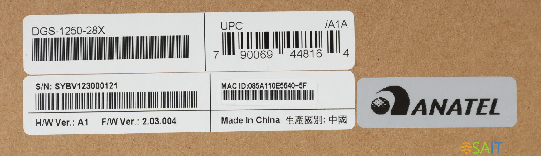 Коммутатор D-Link DGS-1250-28X/A1A 24x1Гбит/с 4SFP+ управляемый