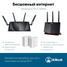 Роутер беспроводной Asus RT-AX88U PRO AX6000 10/100/1000/2500BASE-TX/4G ready черный