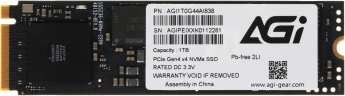 Накопитель SSD AGi PCIe 4.0 x4 1TB AGI1T0G44AI838 AI838 M.2 2280