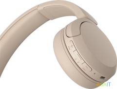 Наушники накладные Sony WH-CH520 бежевый беспроводные bluetooth оголовье (WH-CH520/C)