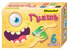 Гуашь Silwerhof Монстрики 6цв. бан. 20мл. картон.кор.