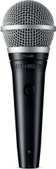 Микрофон проводной Shure PGA48-XLR-E 4.6м черный/серебристый