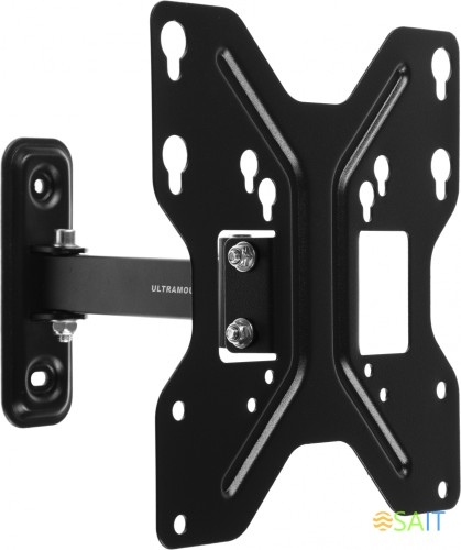 Кронштейн для телевизора Ultramounts UM898 черный 23"-42" макс.30кг настенный поворотно-выдвижной и наклонный