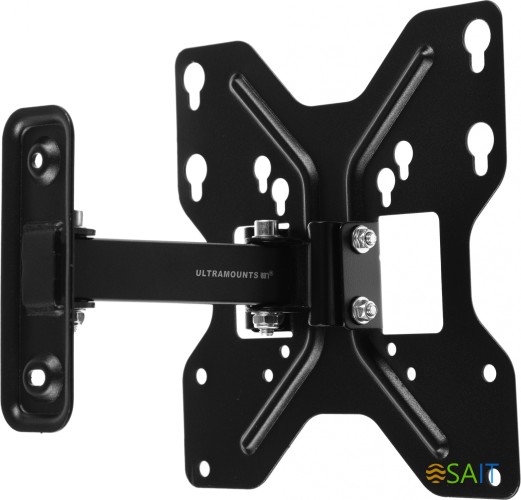 Кронштейн для телевизора Ultramounts UM898 черный 23"-42" макс.30кг настенный поворотно-выдвижной и наклонный