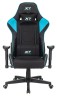 Кресло игровое A4Tech X7 GG-1100 черный/голубой текстиль/эко.кожа крестов. пластик