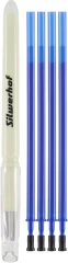 Ручка гелев. Silwerhof NG Reserve Erase d=0.5мм син. черн. в компл.:4 стержня блистер сменный стержень стираемая