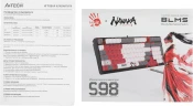 Клавиатура A4Tech Bloody S98 Naraka механическая черный/красный USB for gamer LED (S98 NARAKA)