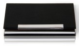Визитница настольная Deli 7628 кожа искусственная черный
