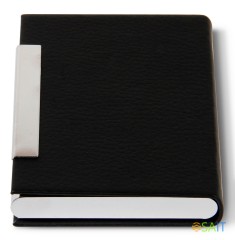 Визитница настольная Deli 7628 кожа искусственная черный