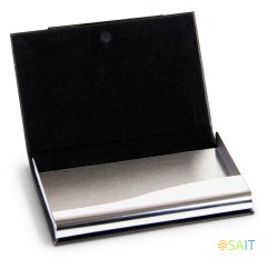 Визитница настольная Deli 7628 кожа искусственная черный