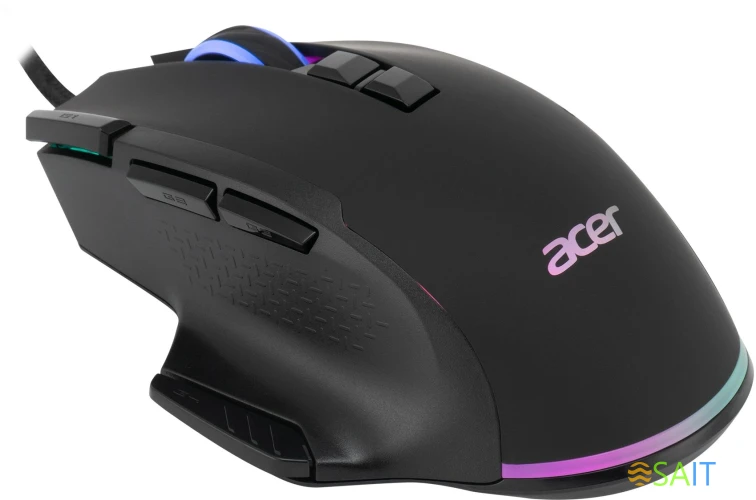 Мышь Acer OMW180 черный оптическая 6400dpi USB 9but (ZL.MCEEE.00S)